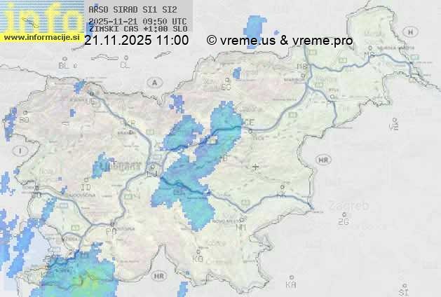 Radarska karta padavin