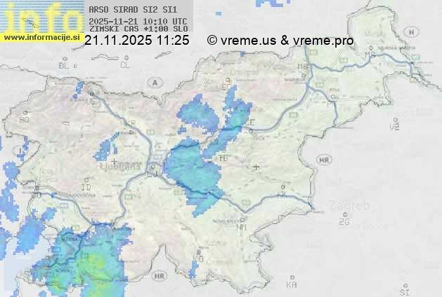 Radarska karta padavin
