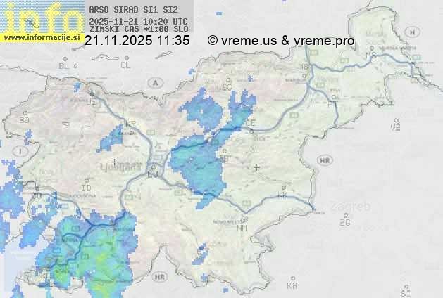 Radarska karta padavin