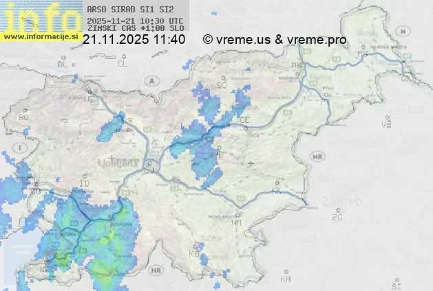 Radarska karta padavin