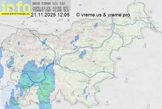 Radarska karta padavin