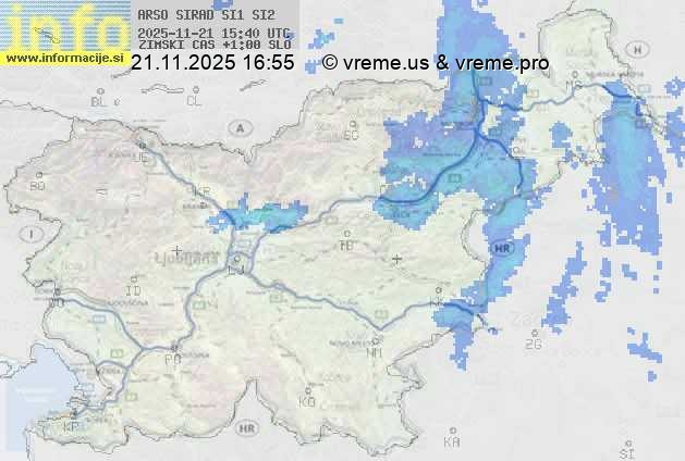 Radarska karta padavin