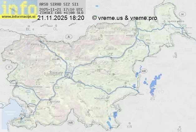 Radarska karta padavin