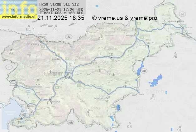 Radarska karta padavin