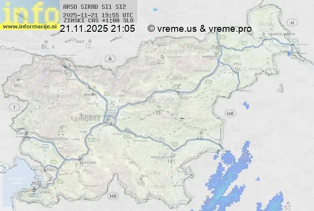 Radarska karta padavin