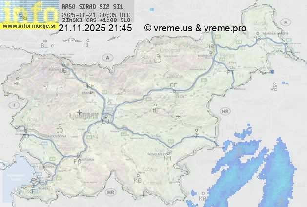 Radarska karta padavin