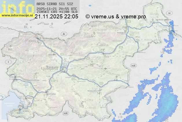 Radarska karta padavin