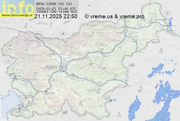 Radarska karta padavin