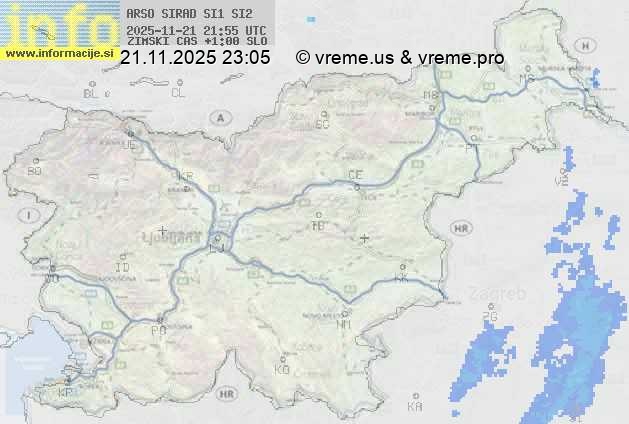 Radarska karta padavin