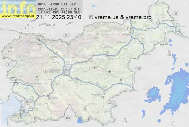 Radarska karta padavin