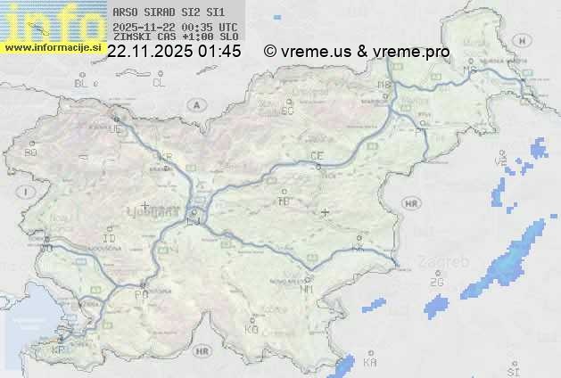 Radarska karta padavin