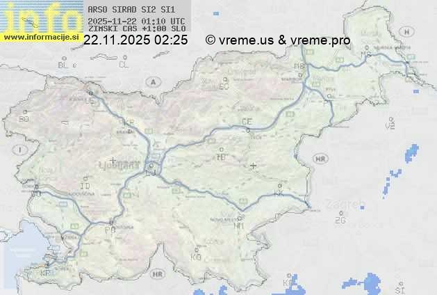 Radarska karta padavin