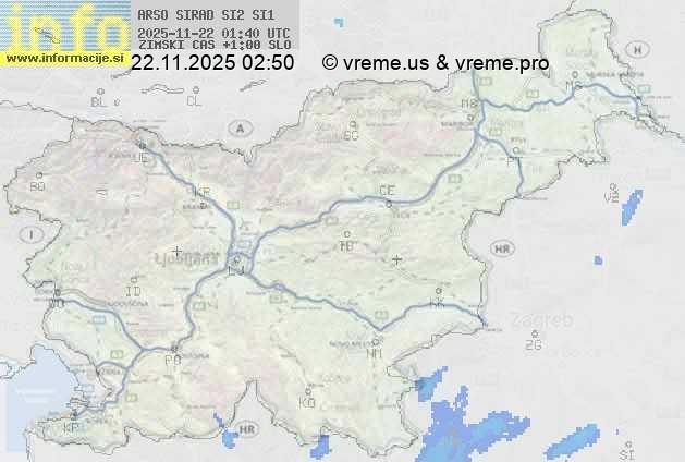 Radarska karta padavin