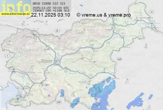 Radarska karta padavin