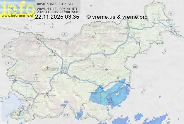 Radarska karta padavin