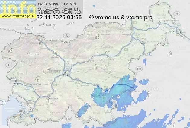 Radarska karta padavin