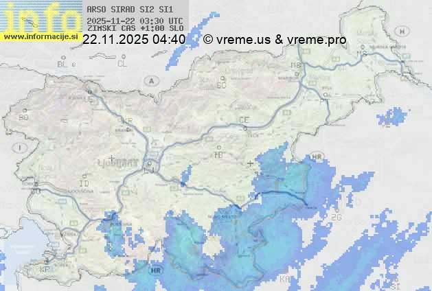 Radarska karta padavin