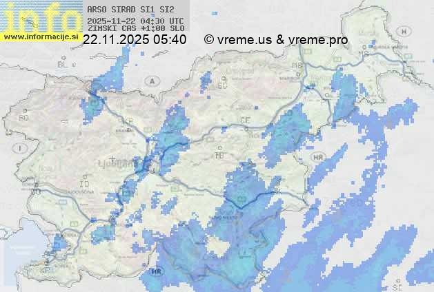 Radarska karta padavin