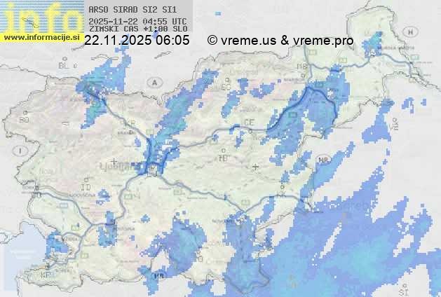 Radarska karta padavin