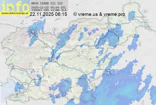Radarska karta padavin