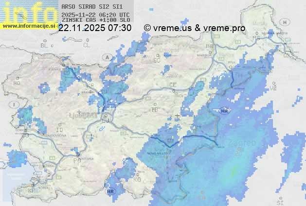 Radarska karta padavin