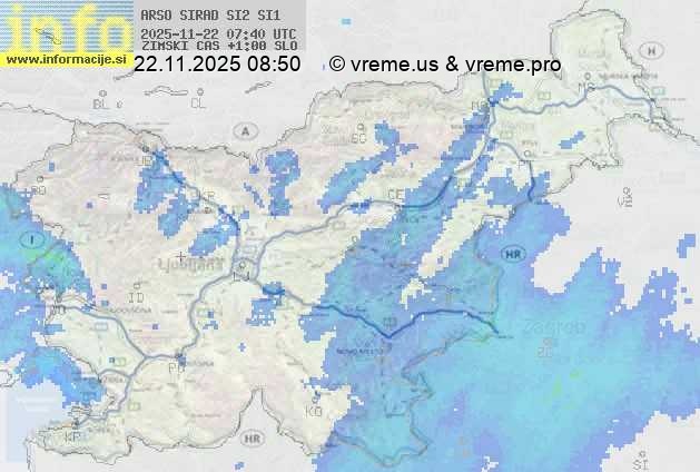 Radarska karta padavin