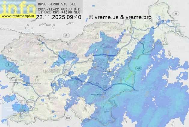 Radarska karta padavin