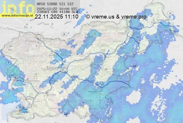 Radarska karta padavin