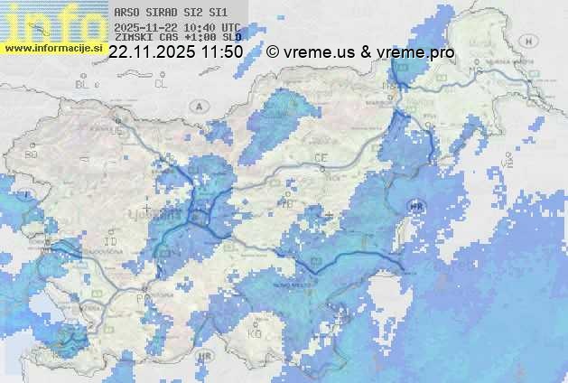 Radarska karta padavin