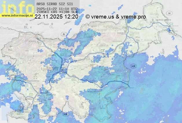 Radarska karta padavin