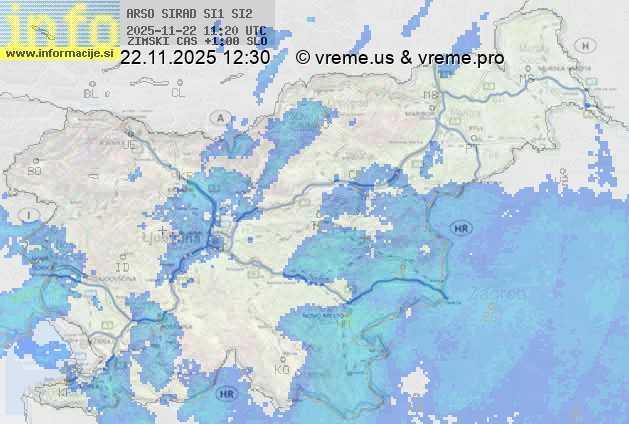Radarska karta padavin