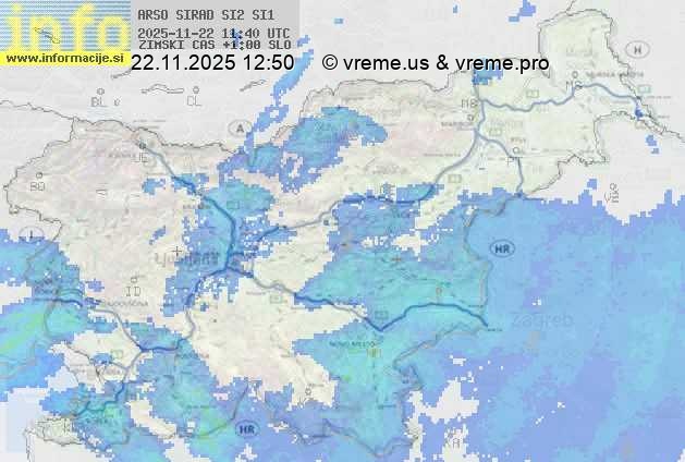 Radarska karta padavin
