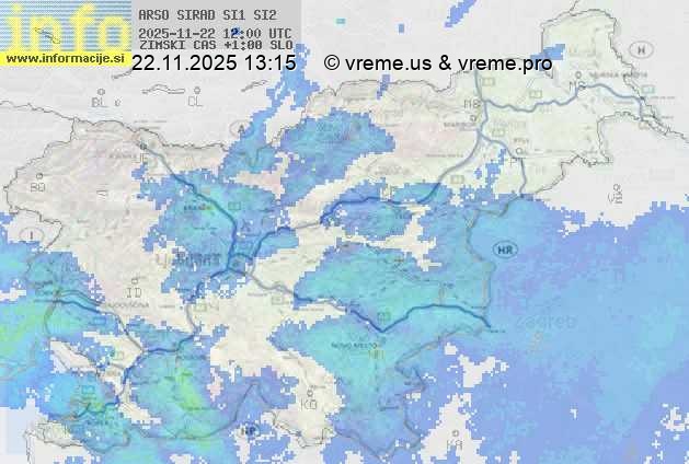 Radarska karta padavin