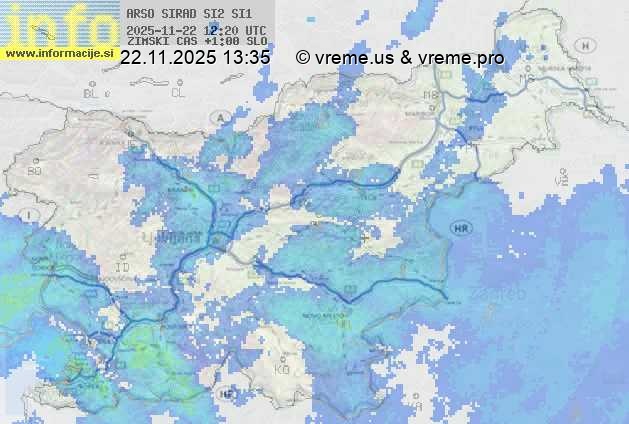 Radarska karta padavin