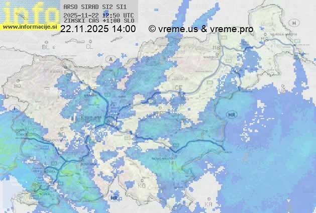 Radarska karta padavin