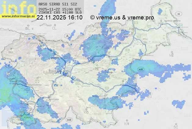 Radarska karta padavin