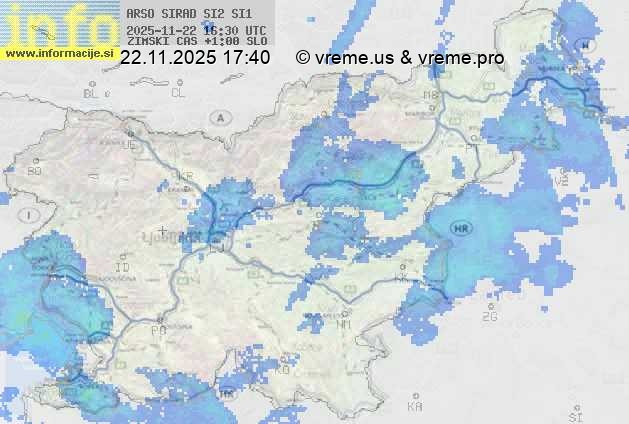 Radarska karta padavin