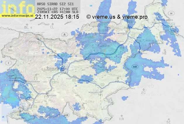 Radarska karta padavin