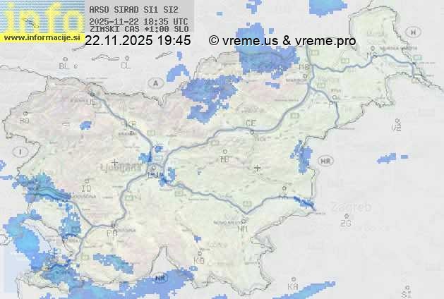 Radarska karta padavin