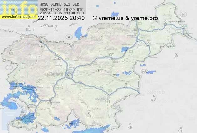 Radarska karta padavin