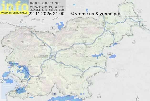 Radarska karta padavin