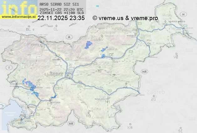 Radarska karta padavin