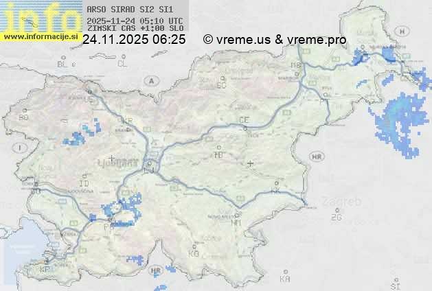 Radarska karta padavin