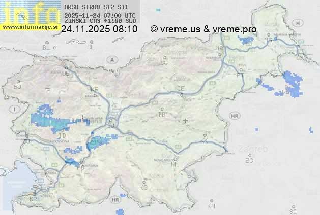 Radarska karta padavin