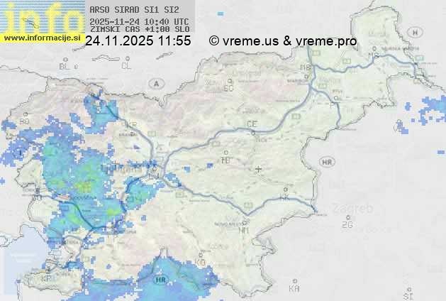 Radarska karta padavin