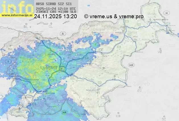 Radarska karta padavin