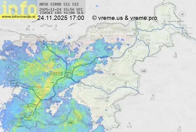 Radarska karta padavin