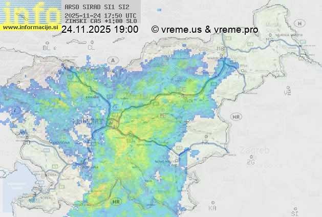 Radarska karta padavin