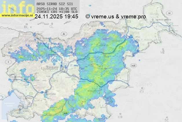 Radarska karta padavin