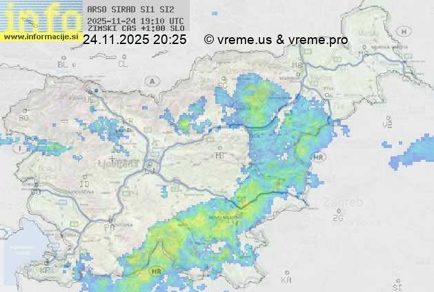 Radarska karta padavin
